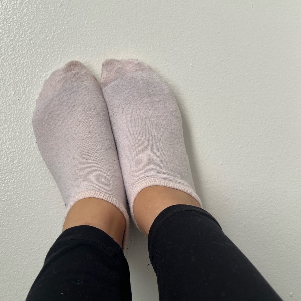 Light pink stripes Low-Cut Ankle Socks